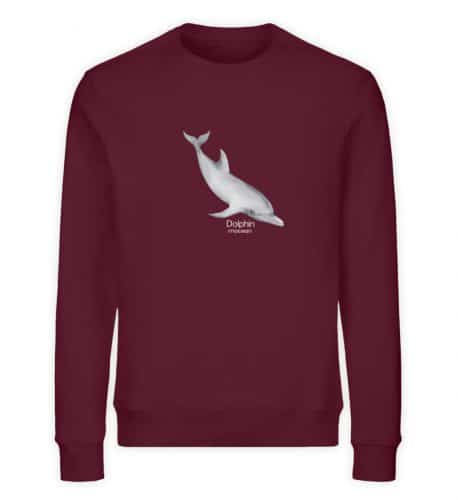Dolphin - Unisex Bio Sweater - burgundy