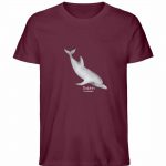 Dolphin – Unisex Bio T-Shirt – burgundy