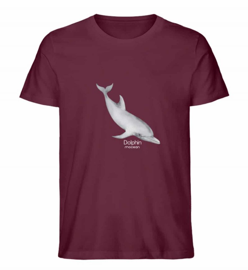 Dolphin - Unisex Bio T-Shirt - burgundy