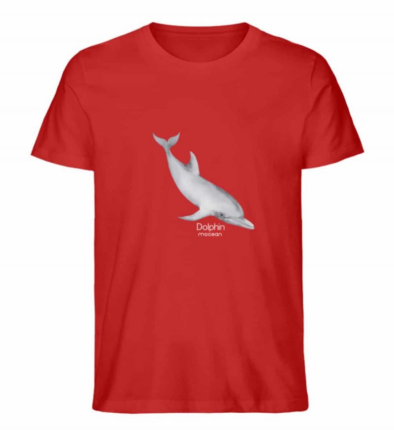Dolphin - Unisex Bio T-Shirt - red