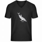 Dolphin – Unisex Bio V T-Shirt – black