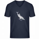 Dolphin – Unisex Bio V T-Shirt – french navy