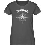 Fernweh – Damen Premium Bio T-Shirt – anthracite