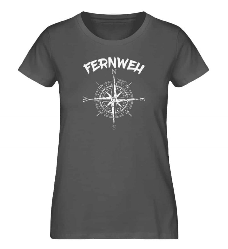 Fernweh - Damen Premium Bio T-Shirt - anthracite