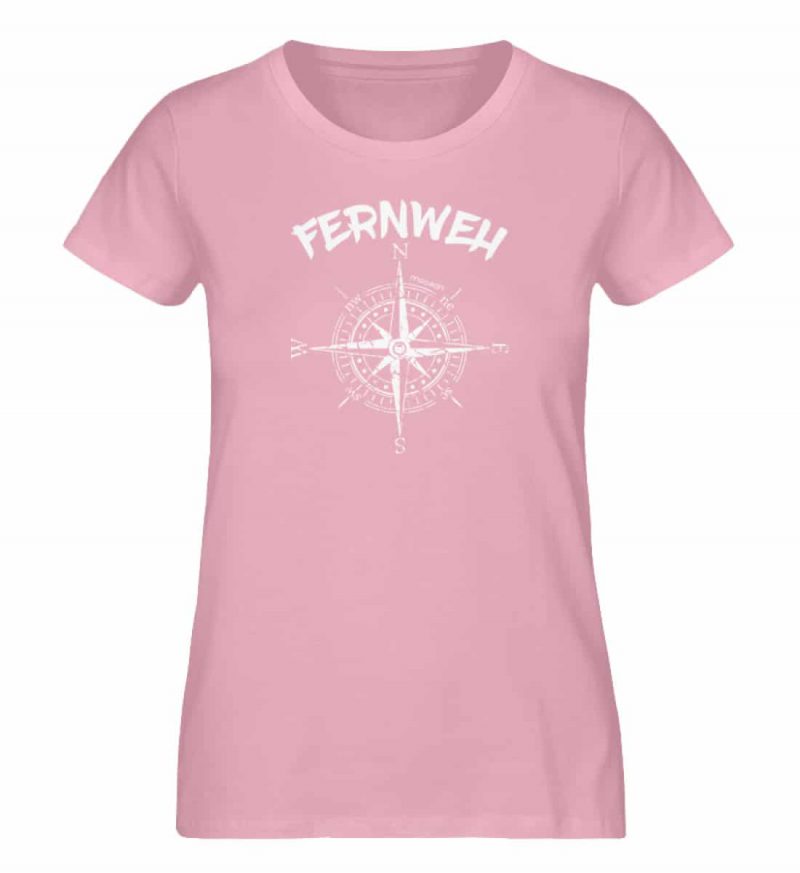 Fernweh - Damen Premium Bio T-Shirt - cotton pink