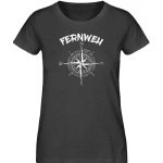 Fernweh – Damen Premium Bio T-Shirt – dark heather grey