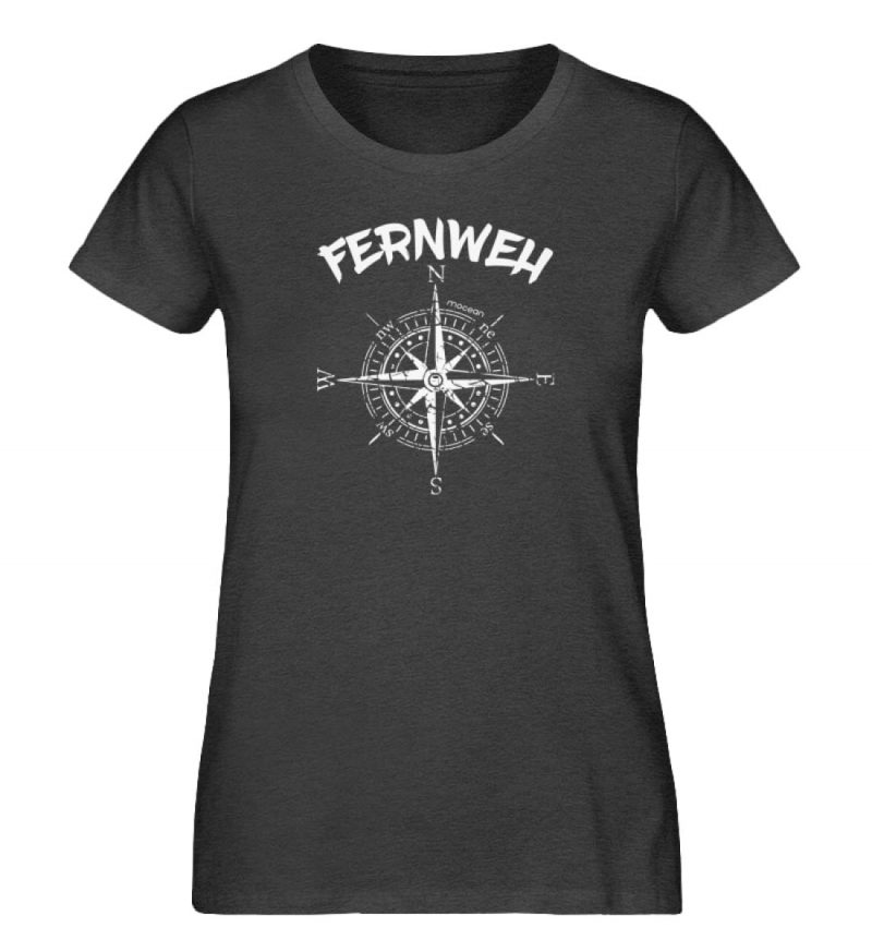 Fernweh - Damen Premium Bio T-Shirt - dark heather grey