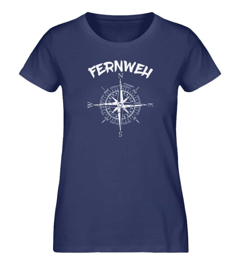 Fernweh - Damen Premium Bio T-Shirt - french navy