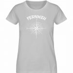 Fernweh – Damen Premium Bio T-Shirt – heather grey