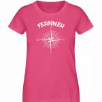 Fernweh – Damen Premium Bio T-Shirt – pink punch