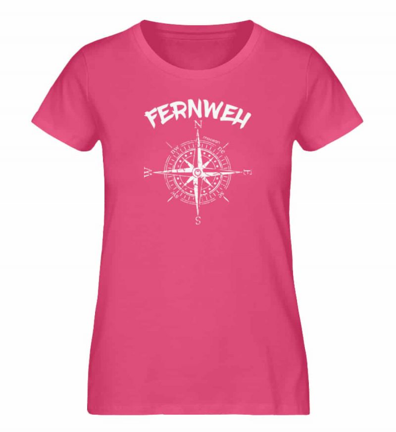Fernweh - Damen Premium Bio T-Shirt - pink punch