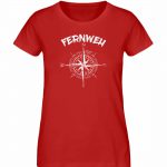 Fernweh – Damen Premium Bio T-Shirt – red