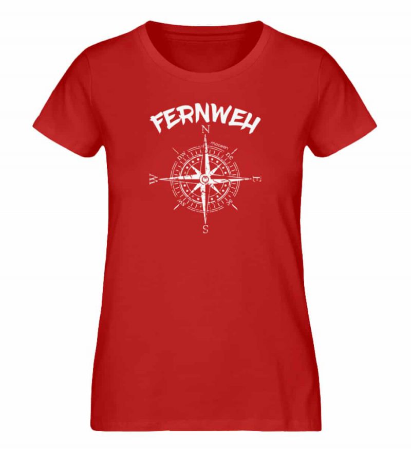 Fernweh - Damen Premium Bio T-Shirt - red