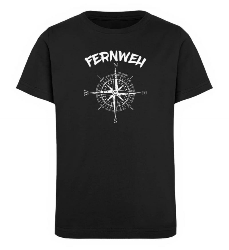 Fernweh - Kinder Organic T-Shirt - black