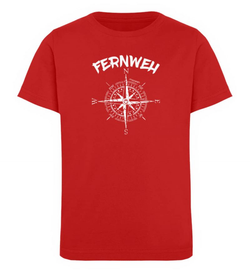 Fernweh - Kinder Organic T-Shirt - red