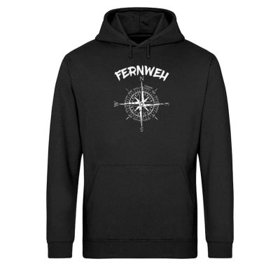 Fernweh - Light Unisex Bio Hoodie - black