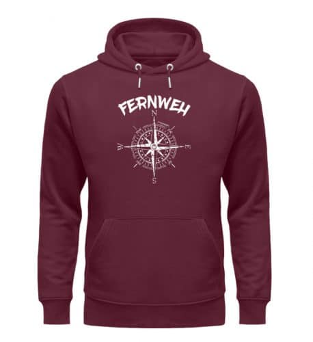 Fernweh - Premium Unisex Bio Hoodie - burgundy