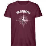 Fernweh – Unisex Bio T-Shirt – burgundy