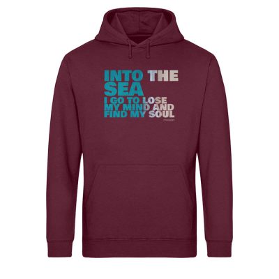 Into the Sea - Light Unisex Bio Hoodie - burgundy