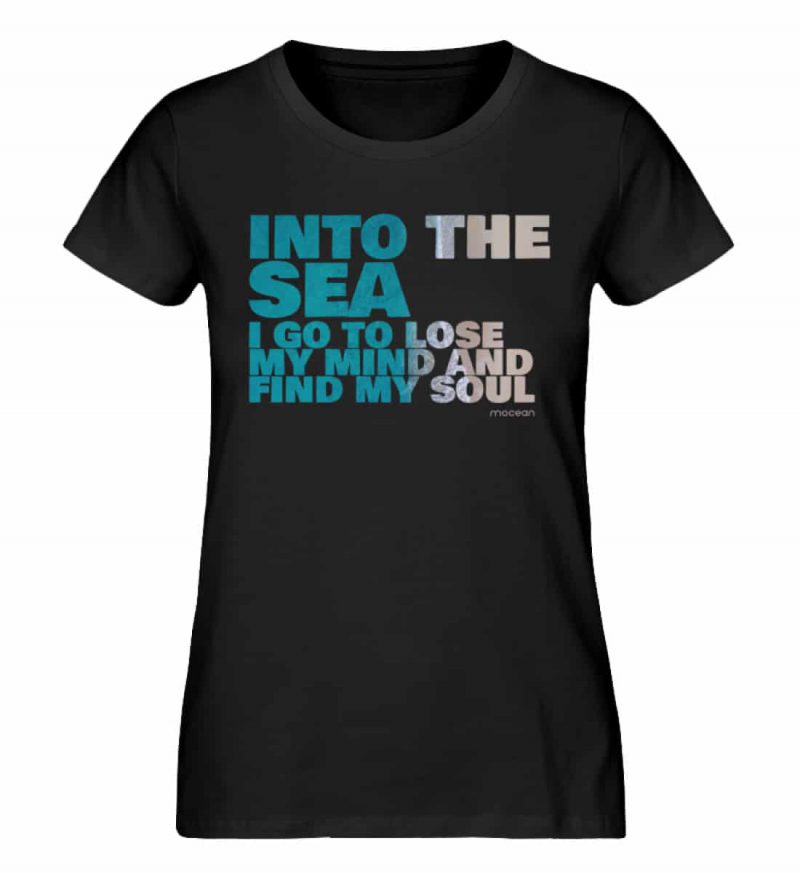 Into the Sea - Damen Premium Bio T-Shirt - black