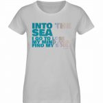 Into the Sea – Damen Premium Bio T-Shirt – heather grey