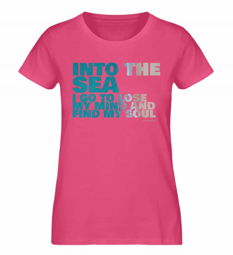 Into the Sea - Damen Premium Bio T-Shirt - pink punch