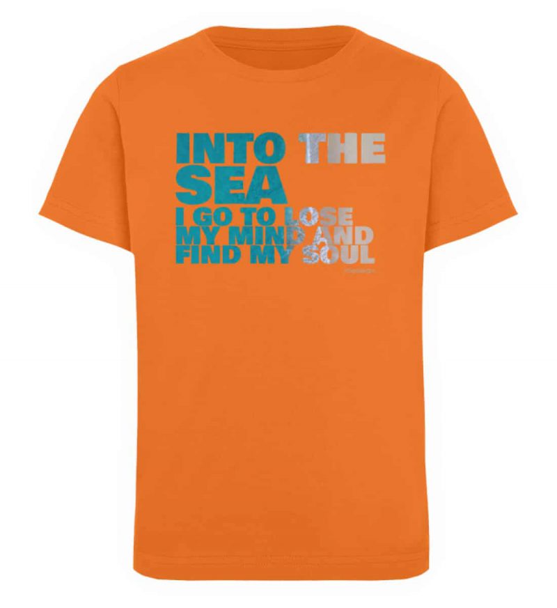 Into the Sea - Kinder Organic T-Shirt - bright orange