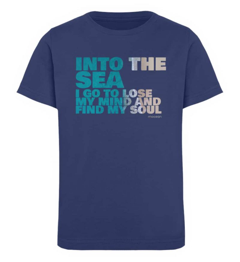 Into the Sea - Kinder Organic T-Shirt - french navy