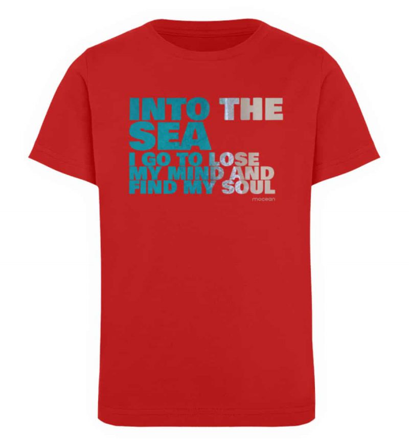 Into the Sea - Kinder Organic T-Shirt - red