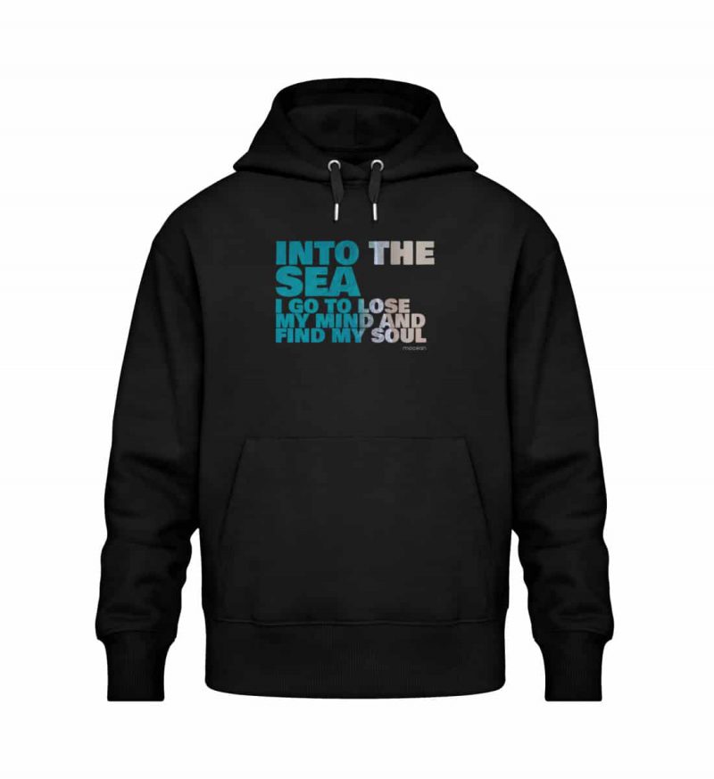 Into the Sea - Relaxed Bio Hoodie - black