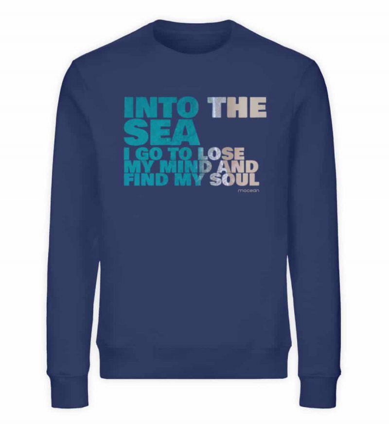 Into the Sea - Unisex Bio Sweater - navy blue