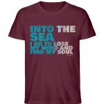 Into the Sea – Unisex Bio T-Shirt – burgundy