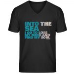 Into the Sea – Unisex Bio V T-Shirt – black