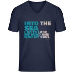 Into the Sea – Unisex Bio V T-Shirt – french navy