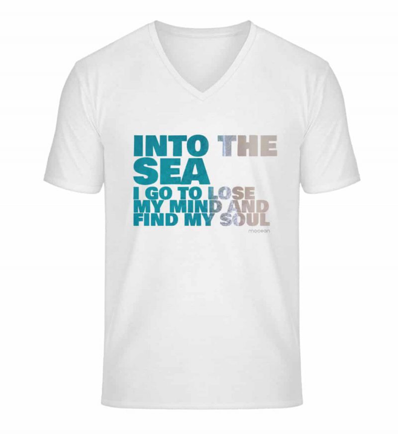 Into the Sea - Unisex Bio V T-Shirt - white