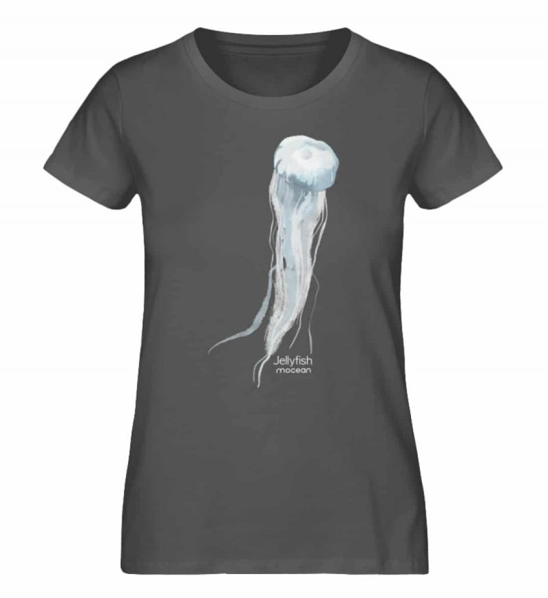 Jelly Fish - Damen Premium Bio T-Shirt - anthracite