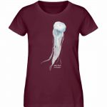 Jelly Fish – Damen Premium Bio T-Shirt – burgundy