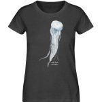Jelly Fish – Damen Premium Bio T-Shirt – dark heather grey