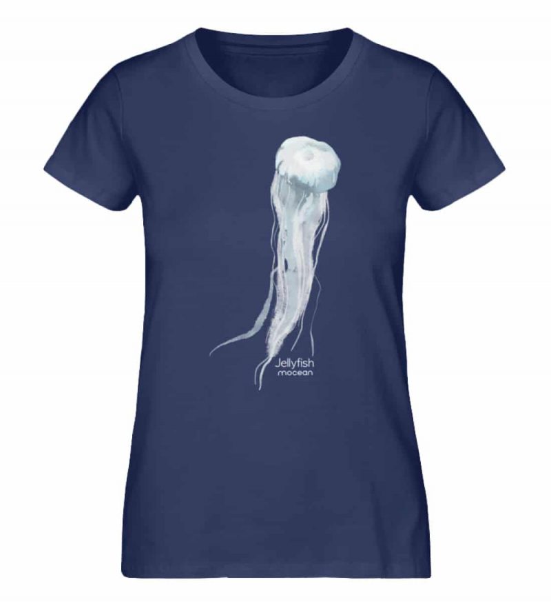 Jelly Fish - Damen Premium Bio T-Shirt - French navy