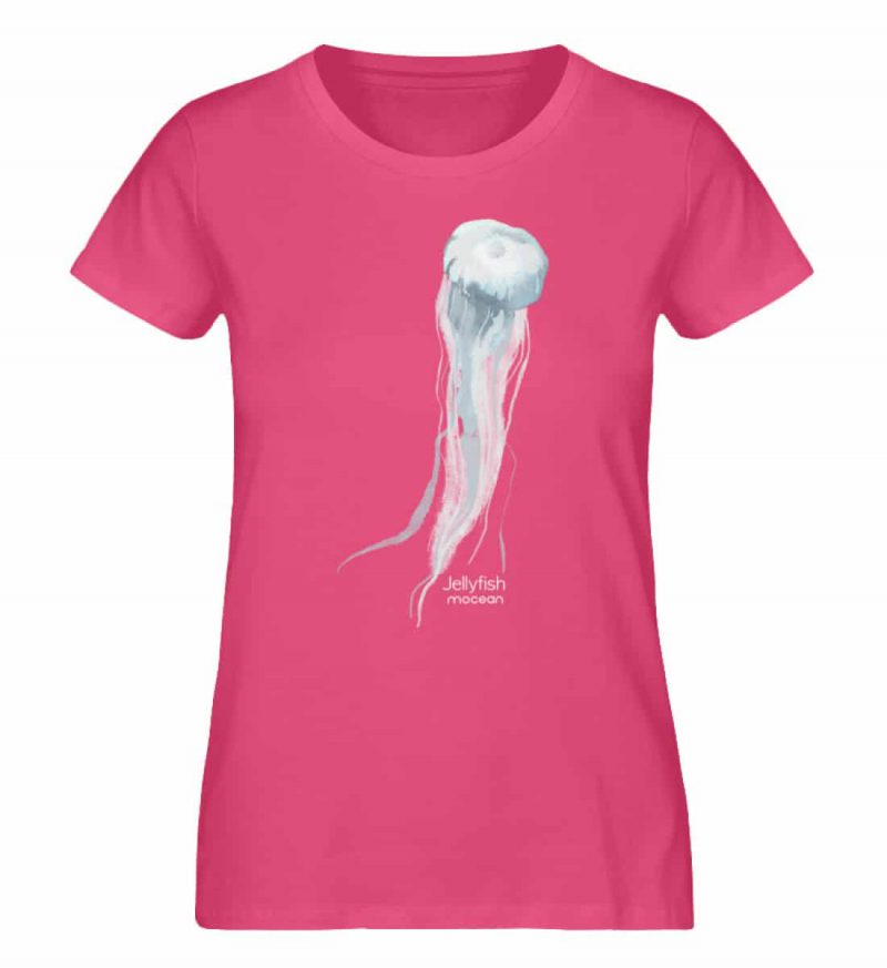 Jelly Fish - Damen Premium Bio T-Shirt - pink punch