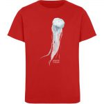 Jelly Fish – Kinder Organic T-Shirt – red