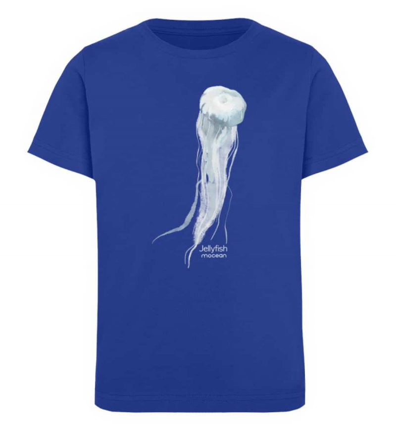Jelly Fish - Kinder Organic T-Shirt - royal blue