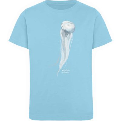 Jelly Fish - Kinder Organic T-Shirt - sky blue