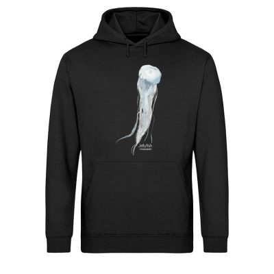 Jelly Fish - Light Unisex Bio Hoodie - black