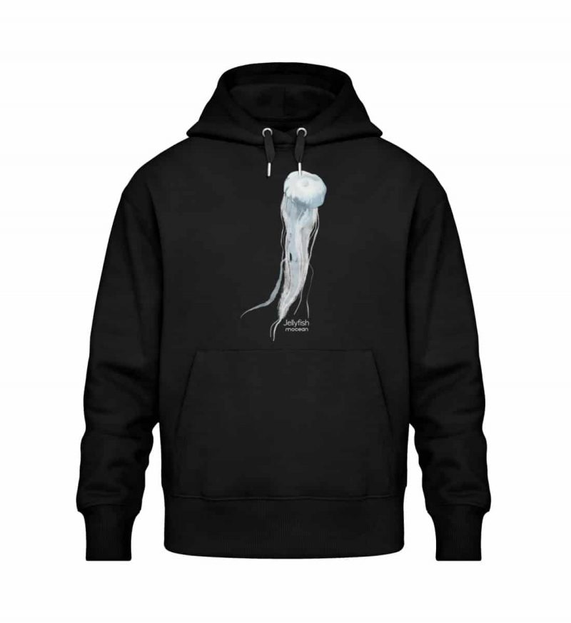 Jelly Fish - Relaxed Bio Hoodie - black