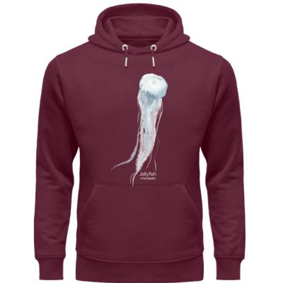 Jelly Fish - Premium Unisex Bio Hoodie - burgundy