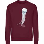 Jelly Fish – Unisex Bio Sweater – burgundy