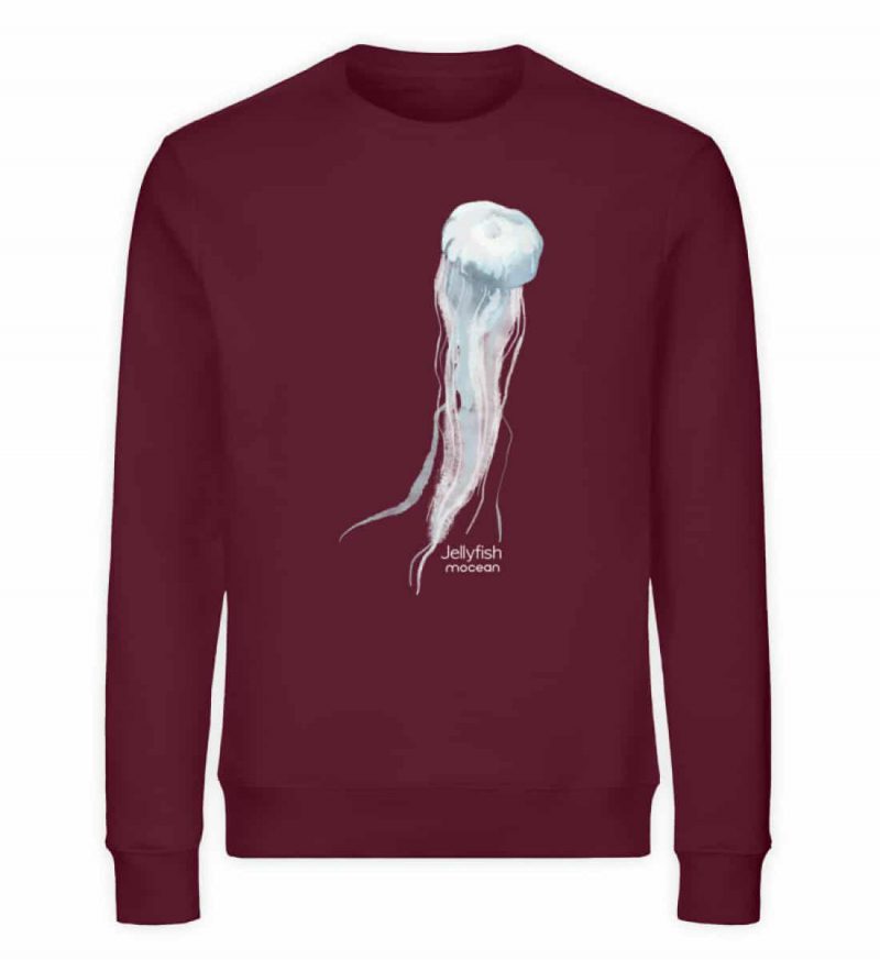 Jelly Fish - Unisex Bio Sweater - burgundy
