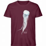 Jelly Fish – Unisex Bio T-Shirt – burgundy