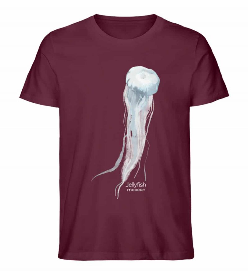Jelly Fish - Unisex Bio T-Shirt - burgundy